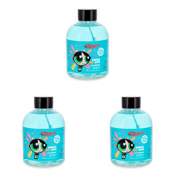 3PK Warner Bros Powerpuff Girls Super Cute - Bubble Bath Buttercup 250ml Coconut