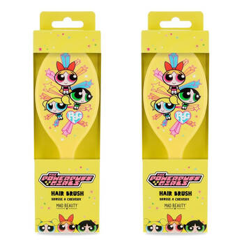 2PK Warner Bros Powerpuff Girls Super Cute Detangling Hair Brush Yellow