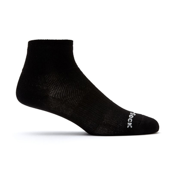 Wrightsock Coolmesh II Quarter Black Unisex Socks S AU 4-6 Womens