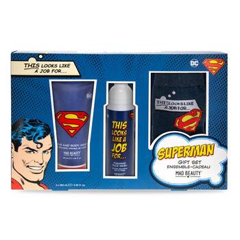 Warner Bros Superman Body Care and Sock Set 200ml Cedarwood & Lime