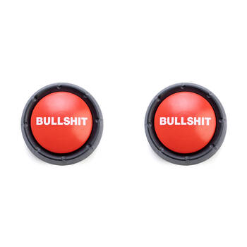 2PK Bullshit Button Novelty Sound Party Game Red Fun & Curiosity 