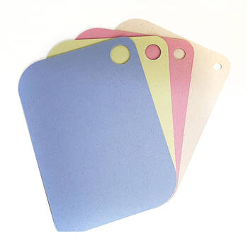 4pc Classica Wheat Straw Cutting Rectangular Board Non-Slip Surface 38x28cm