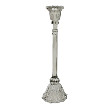 LVD Glass 36cm Extra Large Belle Taper Stick Candle Holder - Sage