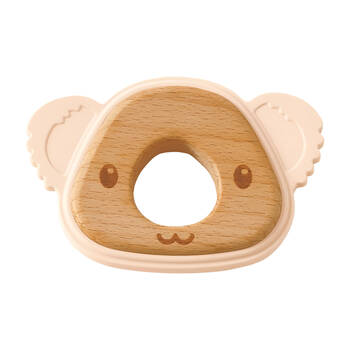 Jiggle & Giggle Silicone Baby Teether Toy Riley Koala Peach