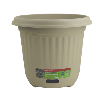 Homeleisure WaterSaver Traditional Round Pot Planter 40cm Stone 