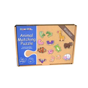 66Pcs Kaper Kidz Animal Matching  Kids/Childrens 2-Piece Jigsaw Puzzle 3y+