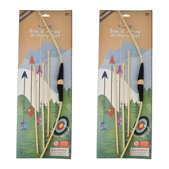 2PK Kaper Kidz Wooden Bow & Arrow Kids/Childrens Toy 5y+
