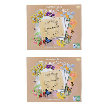 2PK Kaper Kidz Australian Flora Flower Press Craft Kit/Creativity Activity 3y+