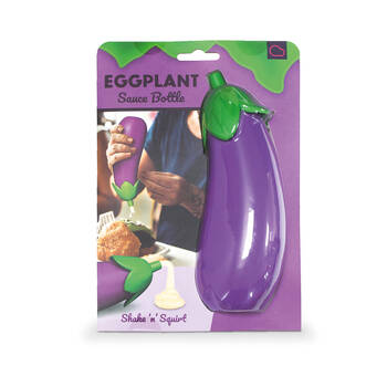 Bubblegum Stuff Plastic Eggplant Sauce Bottle 22.5x8cm - Purple
