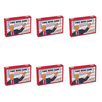 6PK Bubblegum Stuff Fake News Trivia Card Game Trump Edition