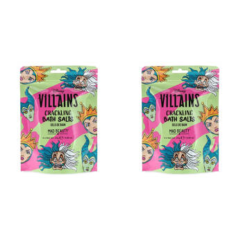 2PK Disney Wicked Villains Scented Crackling Bath Salts 100g Strawberry