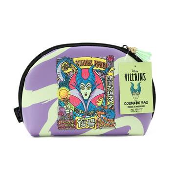 Disney Wicked Villains Maleficent Cosmetic Makeup Storage Bag Purple