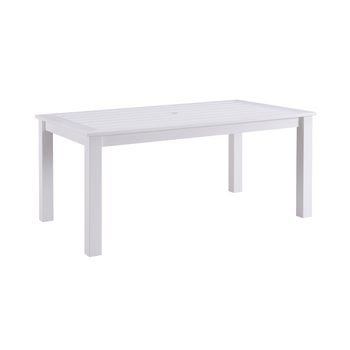 Winawood Garden/Patio Rectangular Dining Table 110x110cm -  White