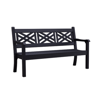 Winawood Garden/Patio Speyside 3 Seater Bench 122x43cm -  Charcoal Grey