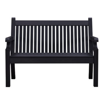 Winawood Garden/Patio Sandwick 2 Seater Bench  121x93cm -  Charcoal Grey