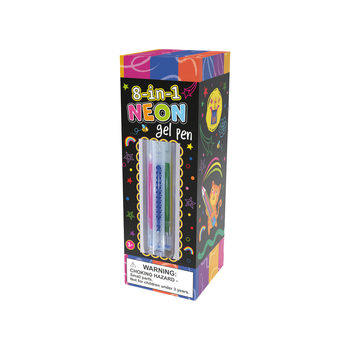 Wonderbox Workshop 8 In 1 Neon Coloured Kids/Childrens Gel Pen 3y+