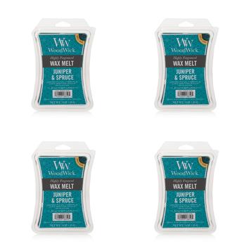 4PK WoodWick Juniper & Spruce Scented Wax Melt Cube 9.7oz