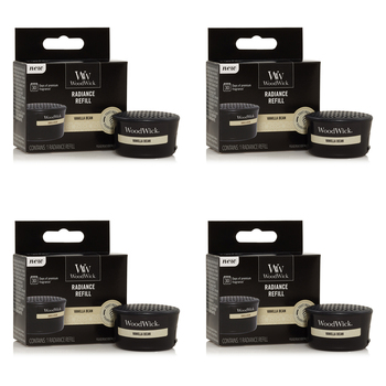 4PK WoodWick Vanilla Bean Radiance Refill Fragrance 1.28oz