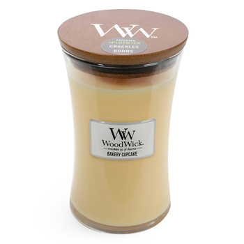 WoodWick Bakery Cupcake Scented Crafted Candle Glass Jar Soy Wax Large