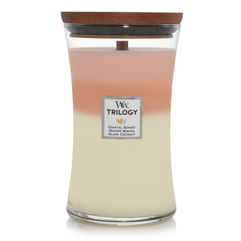 WoodWick Island Getaway Trilogy Scented Crafted Candle Glass Jar Large 