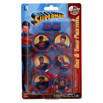 Heroclix Dc Superman Gaming Dice & Token Pack 14y+