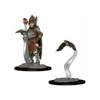 Wardlings Girl Fighter/Hunting Falcon Pre-Painted Miniature 8y+