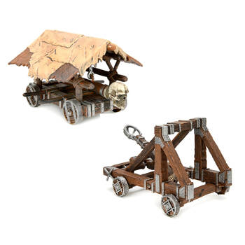 WizKids Games 4D War Machines Battering Ram/Catapult Terrain Model Combo Set 14+