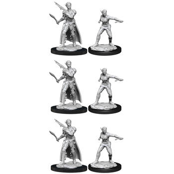 3x 2pc Dungeons & Dragons Nolzur's Marvelous Unpainted Minis Shifter Rogue Female