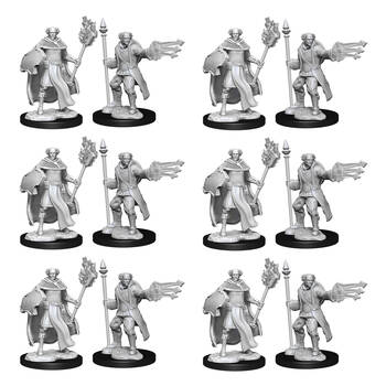6x 2pc Dungeons & Dragons Nolzur's Marvelous Unpainted Minis Multiclass Cleric Wizard Male
