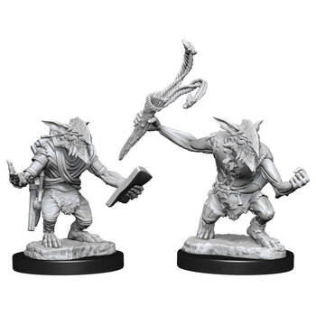 Magic the Gathering Unpainted Miniatures Goblin Guide & Bushwacker