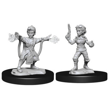 2pc Dungeons & Dragons Nolzur's Marvelous Unpainted Miniatures Gnome Artificer Female