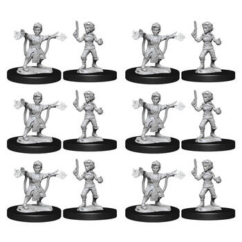 6x 2pc Dungeons & Dragons Nolzur's Marvelous Unpainted Miniatures Gnome Artificer Female