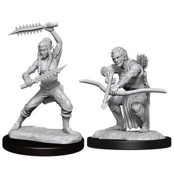 2pc Dungeons & Dragons Nolzur's Marvelous Miniatures Shifter Wildhunt Ranger Male