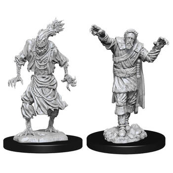 2pc Dungeons & Dragons Nolzur's Marvelous Unpainted Miniatures Scarecrow & Stone Cursed