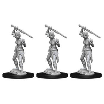 3PK Magic the Gathering Unpainted Miniatures Nahiri