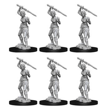 6PK Magic the Gathering Unpainted Miniatures Nahiri