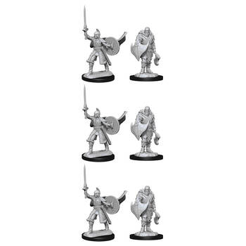 3x 2pc Magic the Gathering Unpainted Miniatures Human Berserkers