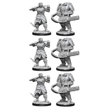 3x 2pc Starfinder Deep Cuts Unpainted Miniatures Vesk Soldier