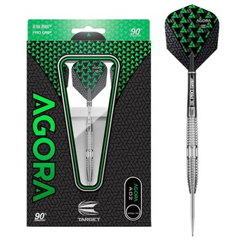 12pc Target Agora 90% Tungsten Dart Set 24g - Black/Green