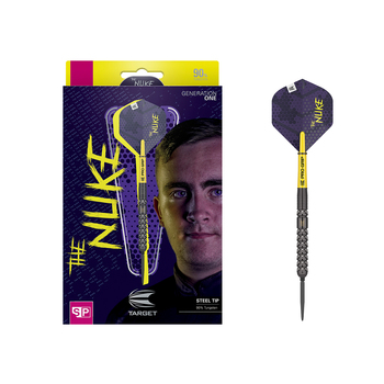 13pc Target Luke Littler 90% Steel Tip Dart Set 23g