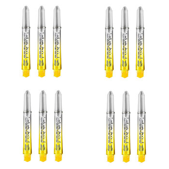 4x 3pc Target Pro Vision Shaft Accessory Short - Yellow