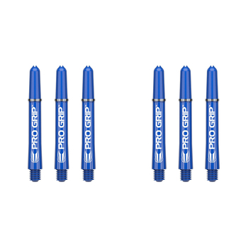 2x 9pc Target Pro Grip Nylon Shaft Multipack Intermediate - Blue