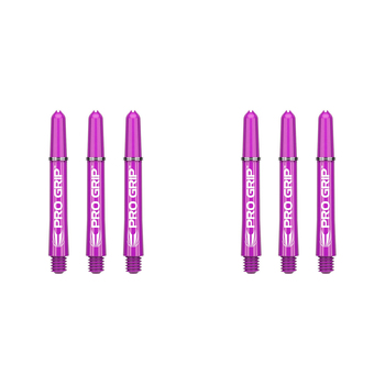 2x 9pc Target Pro Grip Nylon Shaft Multipack Medium - Purple
