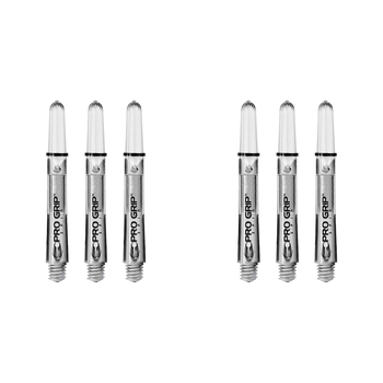 2x 9pc Target Pro Grip Spin Shaft Multipack Short - White