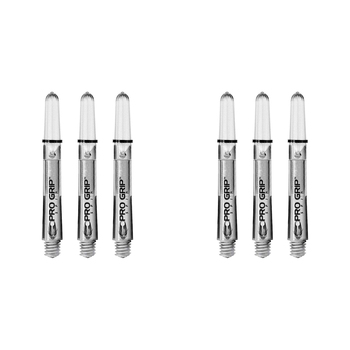 2x 9pc Target Pro Grip Spin Shaft Multipack Medium - Clear