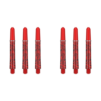 2x 3pc Target Pro Grip Ink Shaft Multipack Short - Red