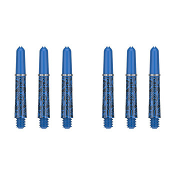 2x 3pc Target Pro Grip Ink Shaft Multipack Short - Blue