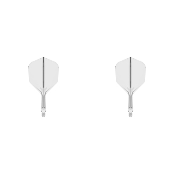 2x Target K-Flex Moulded Flight & Shaft No.6 Short - Clear