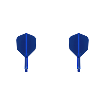 2x Target K-Flex Moulded Flight & Shaft No.6 Short - Blue