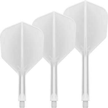3pc Target K-Flex No 2 Dart Flight & Shaft Intermediate 26mm - White